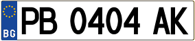 Truck License Plate